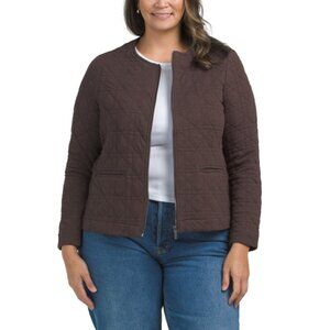 BAGATELLE COLLECTION Fondant Plus Quilted Knit Jacket